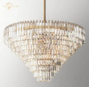 GobekUsa Crystal Chandelier | Modern Round Dining Room Pendant Light