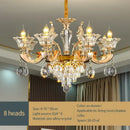 GobekUsa Crystal Chandelier Pendant for Villa Duplex, Hotel Lobby, European Décor