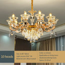 GobekUsa Crystal Chandelier Pendant for Villa Duplex, Hotel Lobby, European Décor
