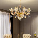GobekUsa Crystal Chandelier Pendant for Villa Duplex, Hotel Lobby, European Décor