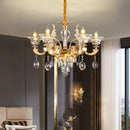 GobekUsa Crystal Chandelier Pendant for Villa Duplex, Hotel Lobby, European Décor