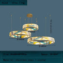 GobekUsa Crystal Chandelier Pendant Lamp, Exquisite Oriental Style Lighting for Home