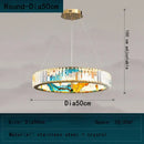 GobekUsa Crystal Chandelier Pendant Lamp, Exquisite Oriental Style Lighting for Home