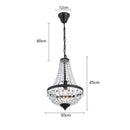 GobekUsa Crystal Chandelier Pendant Lamp for Dining Room and Living Room