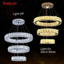 GobekUsa Crystal Chandelier Pendant Lamp for Dining Room and Bedroom