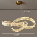 GobekUsa Crystal Chandelier Pendant Lamp for Modern Home Dining Room Living Room Lighting