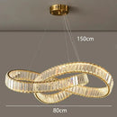 GobekUsa Crystal Chandelier Pendant Lamp for Modern Home Dining Room Living Room Lighting