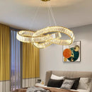 GobekUsa Crystal Chandelier Pendant Lamp for Modern Home Dining Room Living Room Lighting