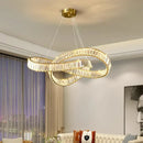 GobekUsa Crystal Chandelier Pendant Lamp for Modern Home Dining Room Living Room Lighting