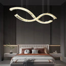 GobekUsa Crystal Chandelier Pendant Lamp Hanging Light for Living Room