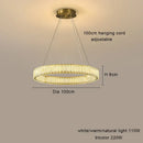 GobekUsa Crystal Chandelier Pendant Lamps for Home Decor and Modern Living Room Lighting