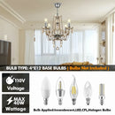 GobekUsa Crystal Chandelier Pendant Light Cognac Gold LED Luxury Lamp for Dining Living Room