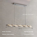 GobekUsa Crystal Chandelier Pendant Light - Dimmable Modern Luxury LED Chrome Luminaria