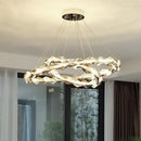 GobekUsa Crystal Chandelier Pendant Light - Dimmable Modern Luxury LED Chrome Luminaria