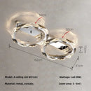 GobekUsa Crystal Chandelier Pendant Light - Dimmable Modern Luxury LED Chrome Luminaria