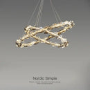 GobekUsa Crystal Chandelier Pendant Light - Dimmable Modern Luxury LED Chrome Luminaria