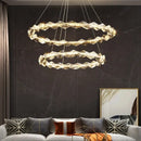 GobekUsa Crystal Chandelier Pendant Light - Dimmable Modern Luxury LED Chrome Luminaria