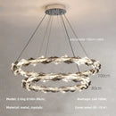 GobekUsa Crystal Chandelier Pendant Light - Dimmable Modern Luxury LED Chrome Luminaria