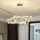 GobekUsa Crystal Chandelier Pendant Light - Dimmable Modern Luxury LED Chrome Luminaria