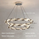 GobekUsa Crystal Chandelier Pendant Light - Dimmable Modern Luxury LED Chrome Luminaria