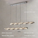 GobekUsa Crystal Chandelier Pendant Light - Dimmable Modern Luxury LED Chrome Luminaria