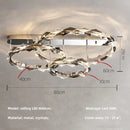 GobekUsa Crystal Chandelier Pendant Light - Dimmable Modern Luxury LED Chrome Luminaria