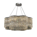 GobekUsa Crystal Chandelier Pendant Light, Elegant Hanging Lamp Fixture