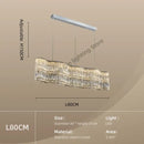 GobekUsa Crystal Chandelier Pendant Light, Elegant Hanging Lamp Fixture