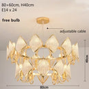 GobekUsa Crystal Chandelier Pendant Light: Elegant Modern Luxury for Living Room Decor