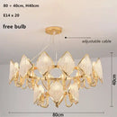 GobekUsa Crystal Chandelier Pendant Light: Elegant Modern Luxury for Living Room Decor
