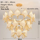 GobekUsa Crystal Chandelier Pendant Light: Elegant Modern Luxury for Living Room Decor