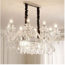 GobekUsa Crystal Chandelier Pendant Light for Dining Room - Gold/Silver/Cognac/Smoky Gray - Indoor Décor