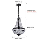 GobekUsa Crystal Chandelier Pendant Light for Exquisite Dining and Living Room Decor