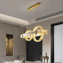 GobekUsa Crystal Chandelier Pendant Light for Living and Dining Room