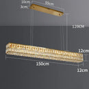 GobekUsa Crystal Chandelier Pendant Light for Living and Dining Room Lighting