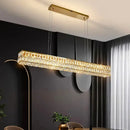 GobekUsa Crystal Chandelier Pendant Light for Living and Dining Room Lighting