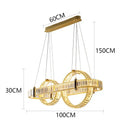 GobekUsa Crystal Chandelier Pendant Light for Living and Dining Room