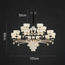 GobekUsa Crystal Chandelier Pendant Light for Living and Dining Room Luxury Home Decor