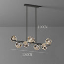 GobekUsa Crystal Chandelier Pendant Light for Living & Dining Room Luxury Decor