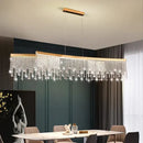 GobekUsa Crystal Chandelier Pendant Light for Living Dining Room Luxury Lamps