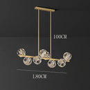 GobekUsa Crystal Chandelier Pendant Light for Living & Dining Room Luxury Decor
