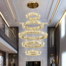 GobekUsa Crystal Chandelier Pendant Light for Living Room, Staircase, and Ceiling - Luxury Indoor Lighting