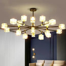 GobekUsa Crystal Chandelier Pendant Light for Living Room Bedroom Ceiling, Luxury Indoor Lighting