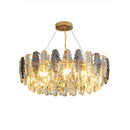GobekUsa Crystal Chandelier Pendant Light for Living Room Bedroom Foyer