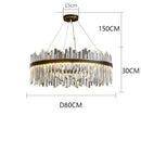 GobekUsa Crystal Chandelier Pendant Light for Living Room Bedroom Ceiling, Luxury Indoor Lighting
