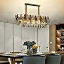 GobekUsa Crystal Chandelier Pendant Light for Living Room Bedroom Foyer