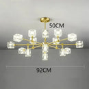 GobekUsa Crystal Chandelier Pendant Light for Living Room Bedroom Ceiling, Luxury Indoor Lighting