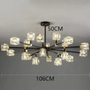 GobekUsa Crystal Chandelier Pendant Light for Living Room Bedroom Ceiling, Luxury Indoor Lighting
