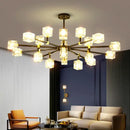 GobekUsa Crystal Chandelier Pendant Light for Living Room Bedroom Ceiling, Luxury Indoor Lighting