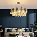GobekUsa Crystal Chandelier Pendant Light for Living Room Bedroom Foyer